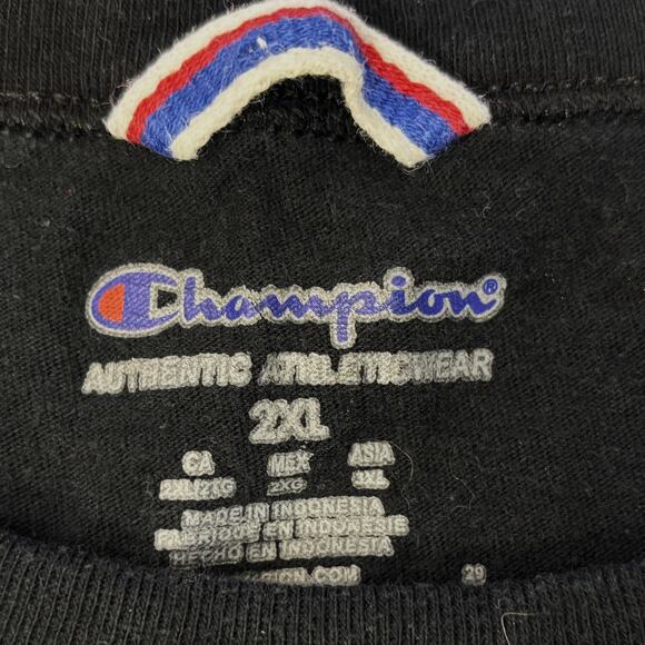 Vtg Champion Sportstyle Shirt Mens XXL All Over Logo Retro Sportswear Skater - Picture 3 of 7